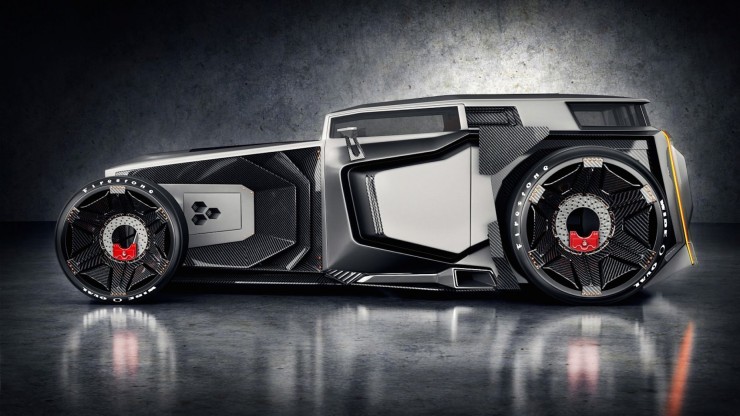 Lamborghini Rat Rot Futuristic