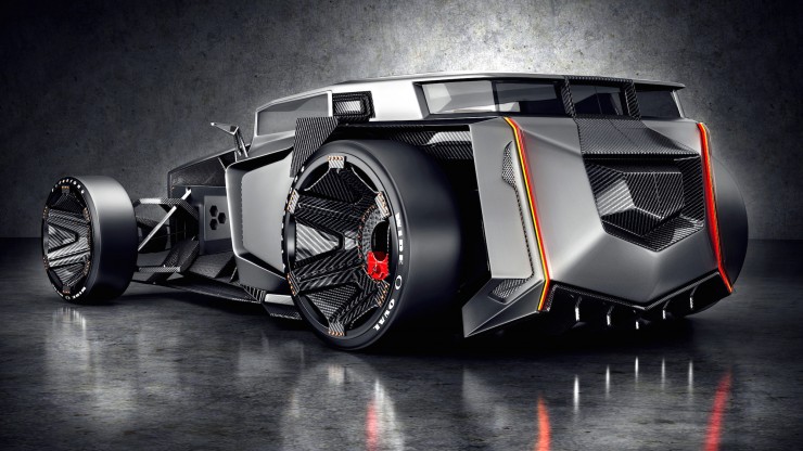 Lamborghini Rat Rot Futuristicback
