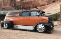 Custom Classic Ford COE crew cab dually. At the Arizona state line